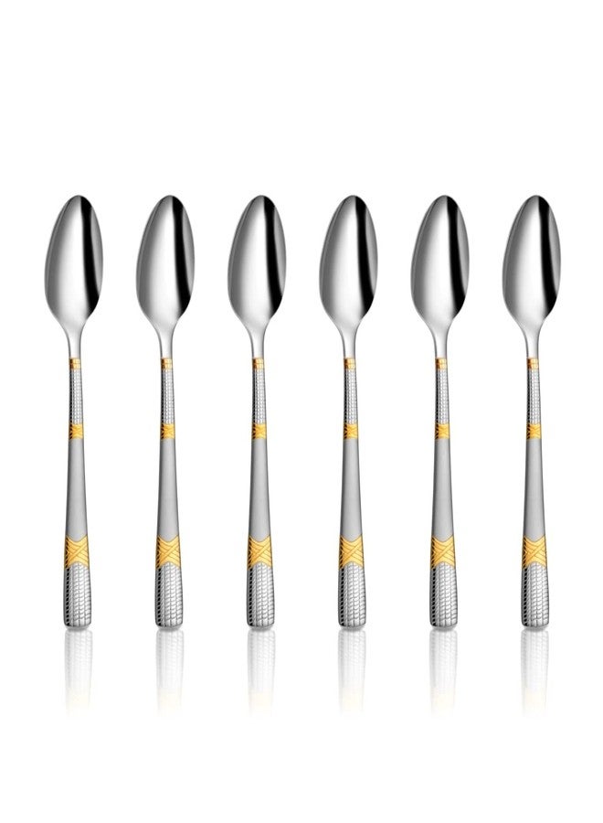 Shri & Sam Stainless Steel Lush Tea Spoon,6 Pieces - Image 1